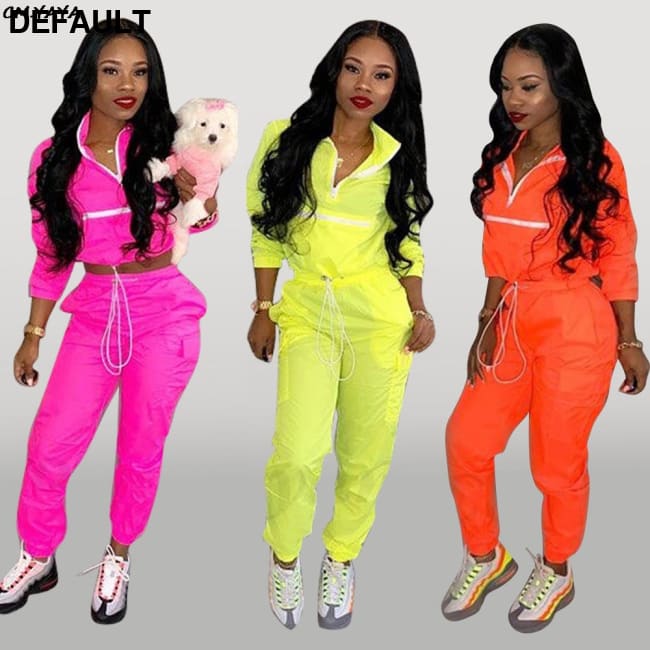 Women zip up neck long sleeve short trench safari pants suits two pieces set Jumpsuits & Rompers Best Selling Products