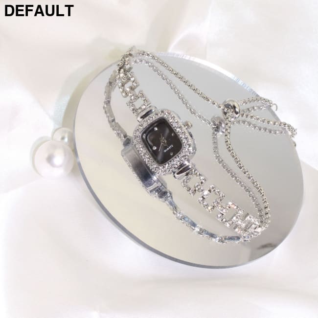 Women’s Quartz Watch Good-looking Silver Black Women Watches