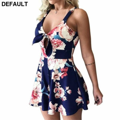 Women’s Summer Leopard Print Jumpsuit Shorts Casual Short Sleeve V-neck Beach Rompers Sleeveless Bodycon Sexy Party