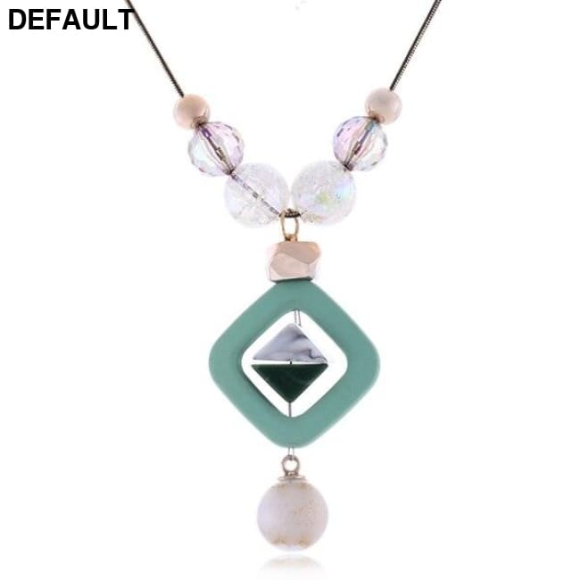 Women’s Sweater Long Necklace for Women Acrylic Beads Necklaces & Pendants New Fashion Jewelry Gifts to a Woman 1