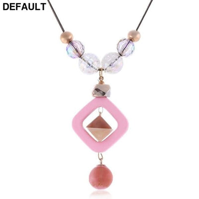 Women’s Sweater Long Necklace for Women Acrylic Beads Necklaces & Pendants New Fashion Jewelry Gifts to a Woman 2