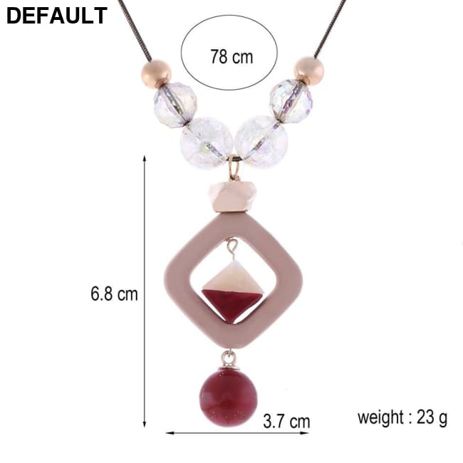 Women’s Sweater Long Necklace for Women Acrylic Beads Necklaces & Pendants New Fashion Jewelry Gifts to a Woman