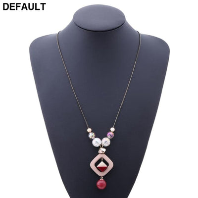 Women’s Sweater Long Necklace for Women Acrylic Beads Necklaces & Pendants New Fashion Jewelry Gifts to a Woman