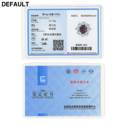 Wong Rain Luxury 100% 925 Sterling Silver Oval Cut Ruby High Carbon Diamonds Gemstone Wedding Rings Fine Jewelry