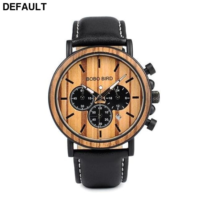 Wood Steel Chrono Men Quartz Watches Best Selling Products