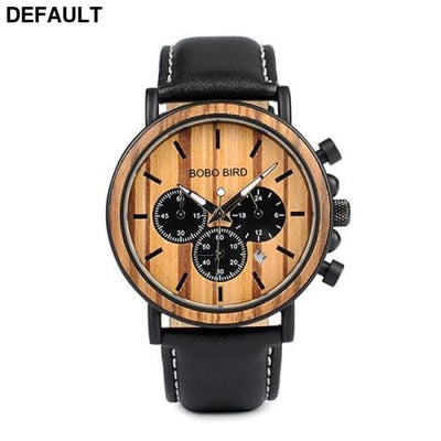 Wood Steel Chrono Men Quartz Watches Best Selling Products