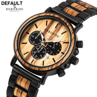 Wooden Chrono Watch Men Quartz Watches Best Selling Products