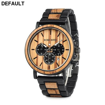 Wooden Chrono Watch W-P09-1 / China Men Quartz Watches Best Selling Products