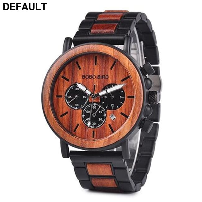 Wooden Chrono Watch W-P09-3 / China Men Quartz Watches Best Selling Products
