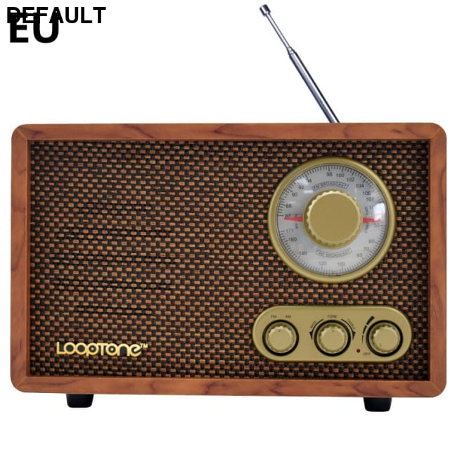Wooden Old-Fashioned Semiconductor Home Bluetooth Radio Brown upgrade / EU Portable Radios AM/FM