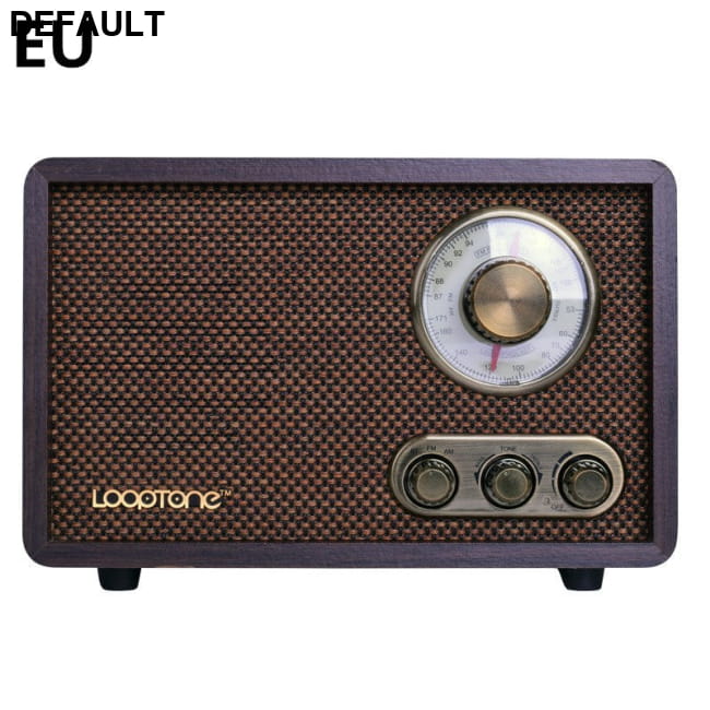 Wooden Old-Fashioned Semiconductor Home Bluetooth Radio Coffee / EU Portable Radios AM/FM