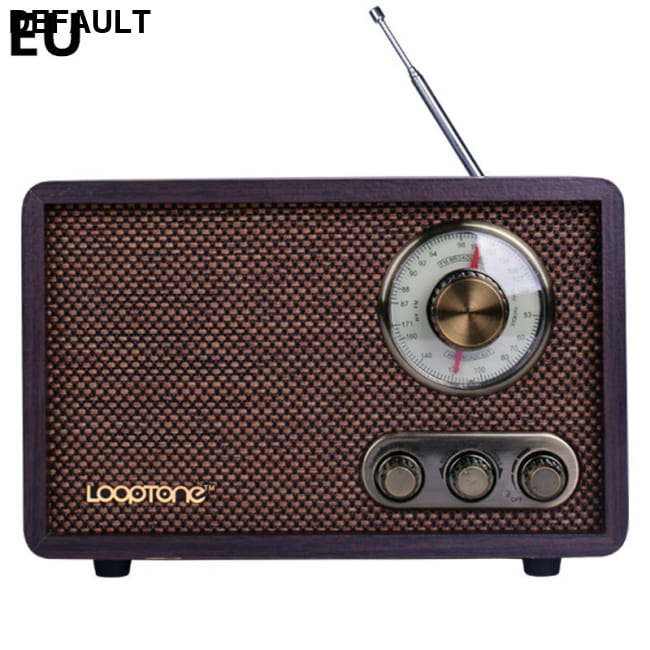 Wooden Old-Fashioned Semiconductor Home Bluetooth Radio Coffee upgrade / EU Portable Radios AM/FM