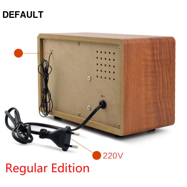 Wooden Old-Fashioned Semiconductor Home Bluetooth Radio Portable Radios AM/FM