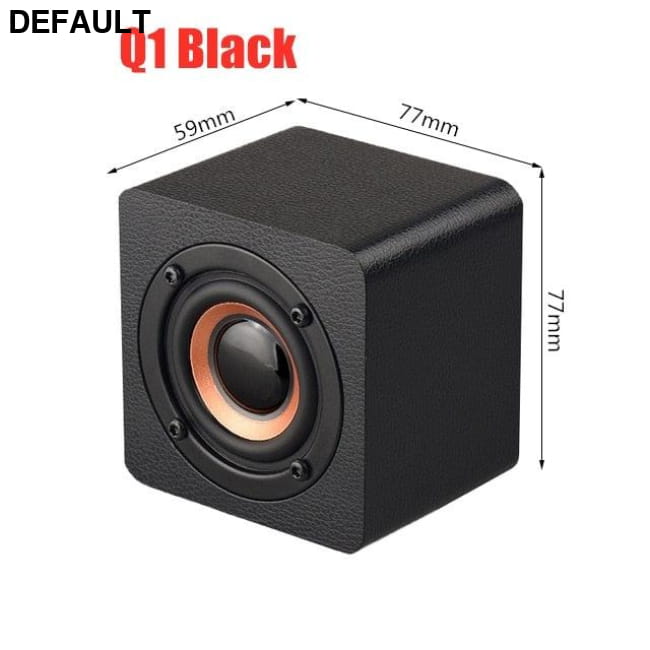Wooden Soundbar Bluetooth Speaker Music Acoustic System 20W Q1 Black Mini Speakers