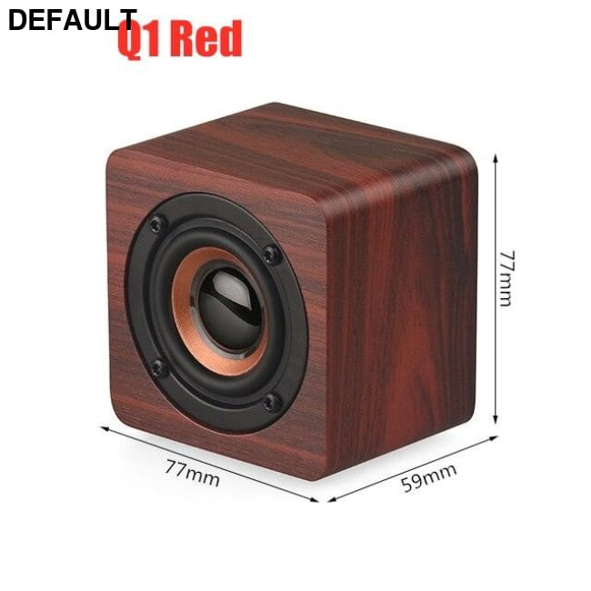 Wooden Soundbar Bluetooth Speaker Music Acoustic System 20W Q1 Red Mini Speakers