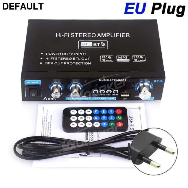 Woopker AK35/AK45/AK45 Pro/AK55 Digital Amplifier Bluetooth Sound 2 Channel HIFi FM USB Audio Amp For Home Car Karaoke