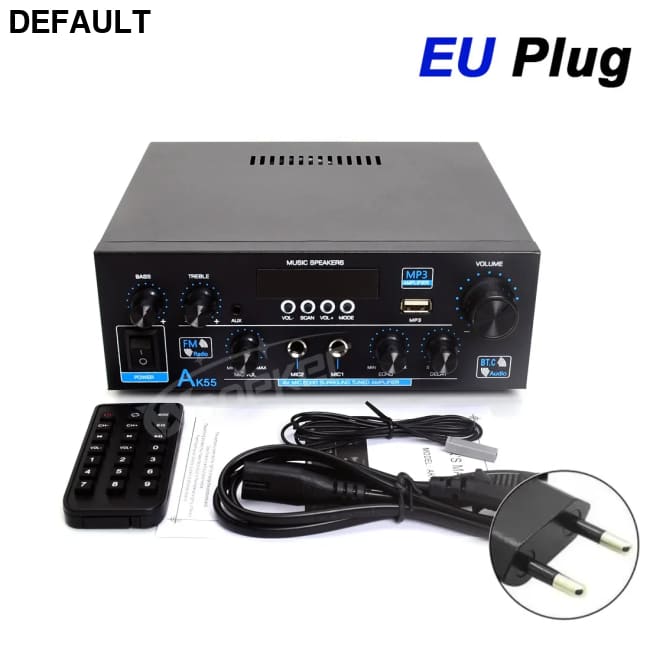 Woopker AK35/AK45/AK45 Pro/AK55 Digital Amplifier Bluetooth Sound 2 Channel HIFi FM USB Audio Amp For Home Car Karaoke