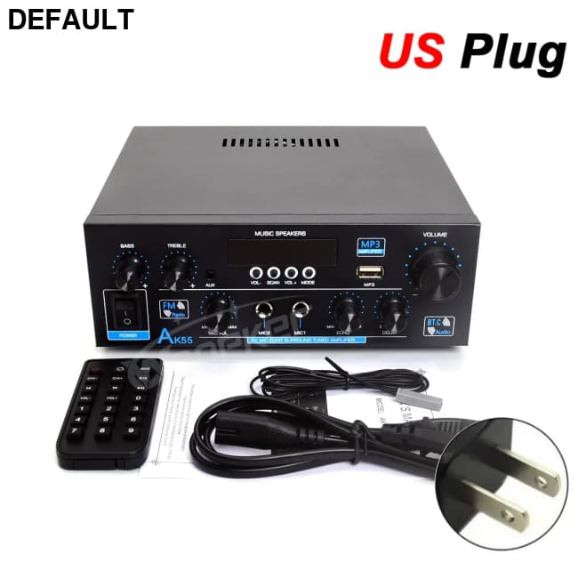 Woopker AK35/AK45/AK45 Pro/AK55 Digital Amplifier Bluetooth Sound 2 Channel HIFi FM USB Audio Amp For Home Car Karaoke