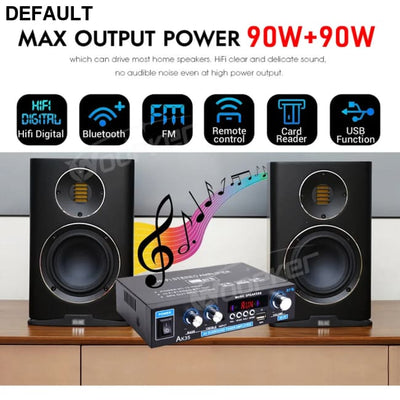 Woopker AK35/AK45/AK45 Pro/AK55 Digital Amplifier Bluetooth Sound 2 Channel HIFi FM USB Audio Amp For Home Car Karaoke