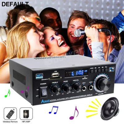 Woopker AK35/AK45/AK45 Pro/AK55 Digital Amplifier Bluetooth Sound 2 Channel HIFi FM USB Audio Amp For Home Car Karaoke