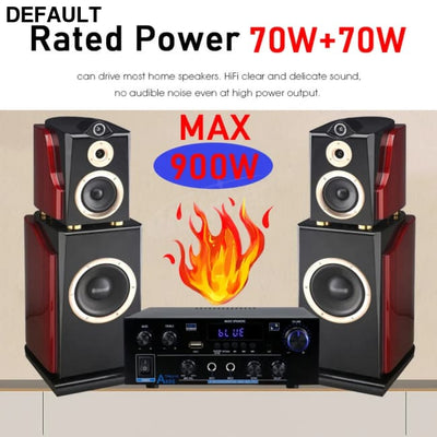 Woopker AK35/AK45/AK45 Pro/AK55 Digital Amplifier Bluetooth Sound 2 Channel HIFi FM USB Audio Amp For Home Car Karaoke