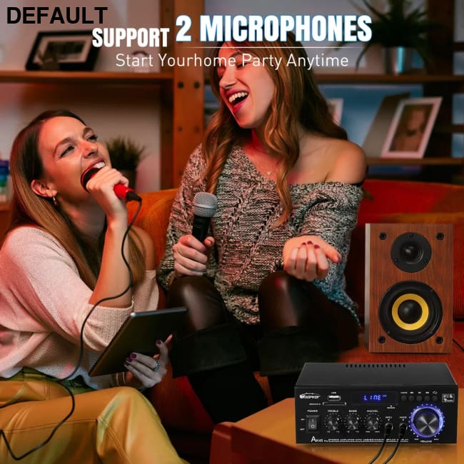 Woopker AK35/AK45/AK45 Pro/AK55 Digital Amplifier Bluetooth Sound 2 Channel HIFi FM USB Audio Amp For Home Car Karaoke