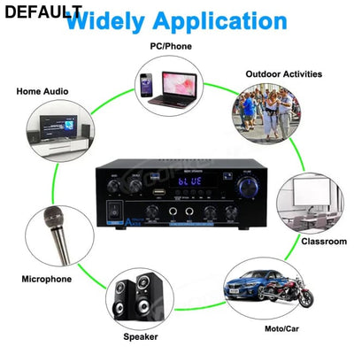 Woopker AK35/AK45/AK45 Pro/AK55 Digital Amplifier Bluetooth Sound 2 Channel HIFi FM USB Audio Amp For Home Car Karaoke