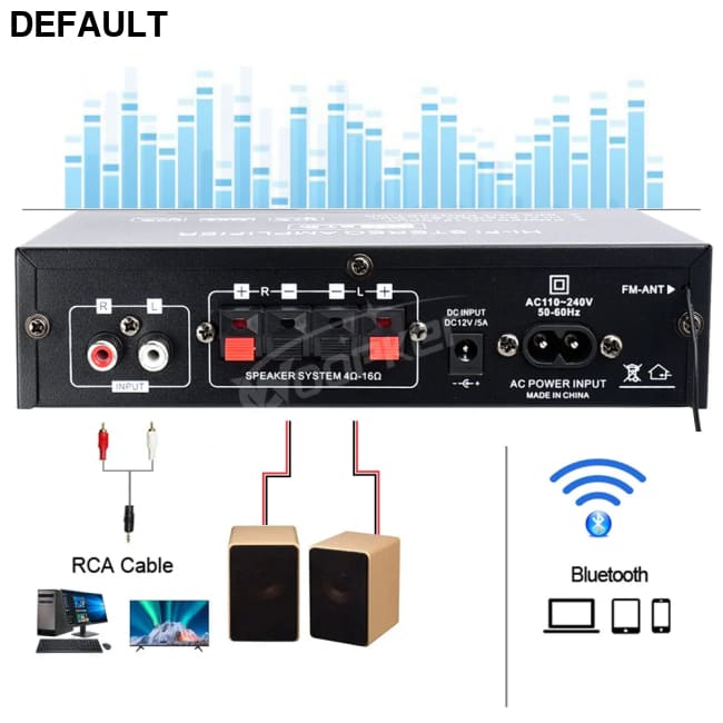 Woopker AK35/AK45/AK45 Pro/AK55 Digital Amplifier Bluetooth Sound 2 Channel HIFi FM USB Audio Amp For Home Car Karaoke