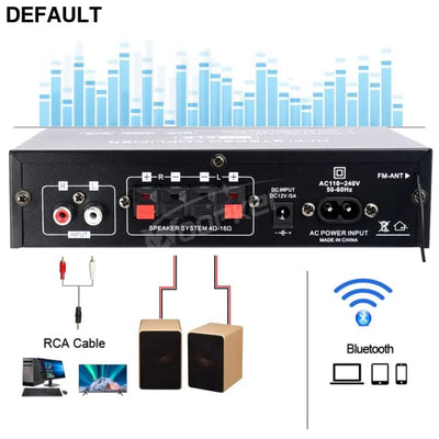 Woopker AK35/AK45/AK45 Pro/AK55 Digital Amplifier Bluetooth Sound 2 Channel HIFi FM USB Audio Amp For Home Car Karaoke