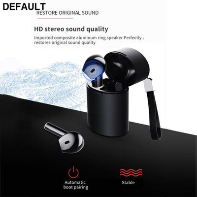 X10 V5.0 Bluetooth Auto Pairing Stereo Bass Earphone Wireless Touch Earbuds Headset Portable Strap Charge Case Mini