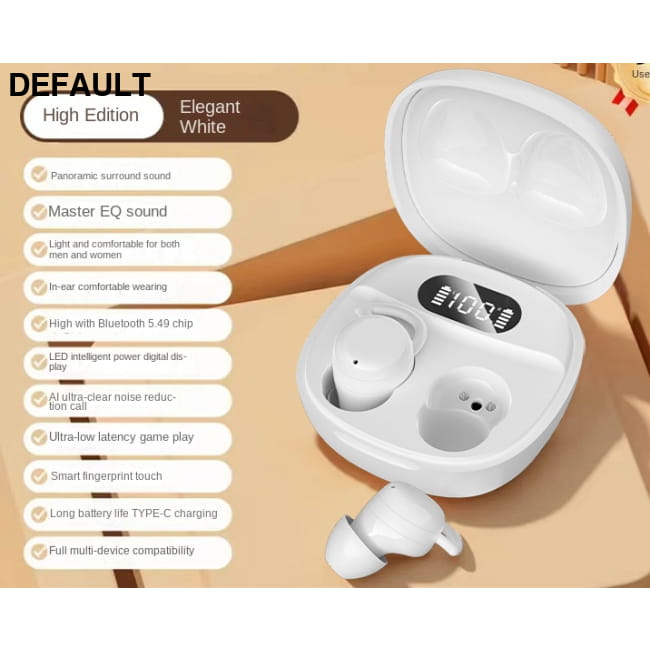 X62 Wireless Bluetooth In-Ear TWS Mini Sports Earbuds Long White Earphones Headphones