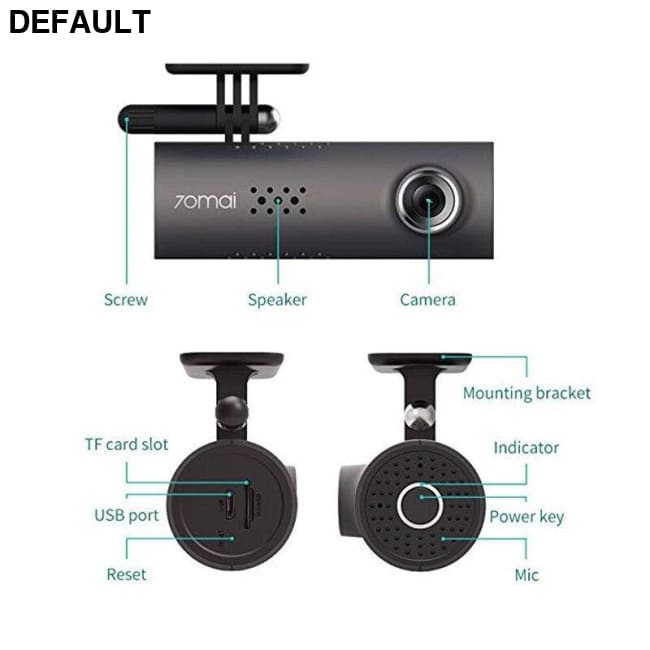 Xiaomi 70 Minutes Smart WiFi DVR 130 Degree Wireless Car Dash Cam 1080P Full HD Night Version G-Sensor Driving Recorder
