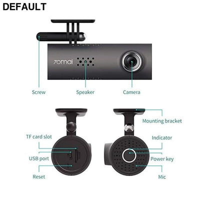 Xiaomi 70 Minutes Smart WiFi DVR 130 Degree Wireless Car Dash Cam 1080P Full HD Night Version G-Sensor Driving Recorder