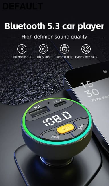 Xiaomi Car FM Transmitter Bluetooth 5.3 Handsfree Wireless Kit USB C Charger Auto Radio Fm Modulator Mp3 Player Adapter