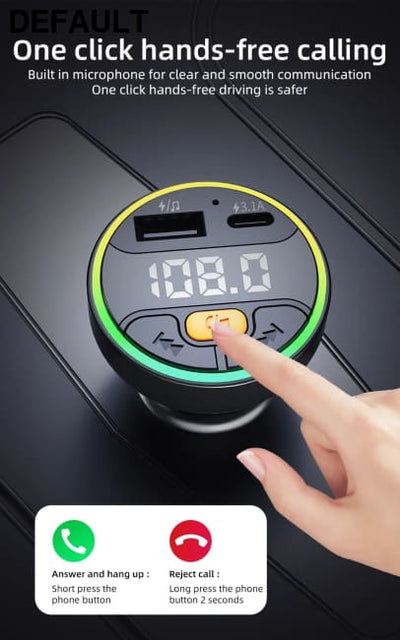 Xiaomi Car FM Transmitter Bluetooth 5.3 Handsfree Wireless Kit USB C Charger Auto Radio Fm Modulator Mp3 Player Adapter