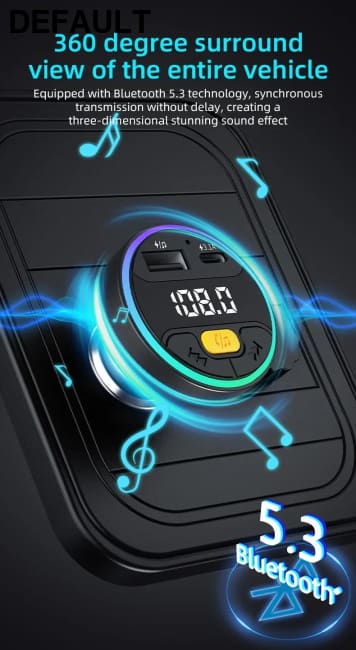 Xiaomi Car FM Transmitter Bluetooth 5.3 Handsfree Wireless Kit USB C Charger Auto Radio Fm Modulator Mp3 Player Adapter