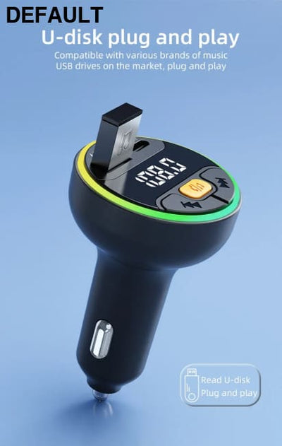 Xiaomi Car FM Transmitter Bluetooth 5.3 Handsfree Wireless Kit USB C Charger Auto Radio Fm Modulator Mp3 Player Adapter