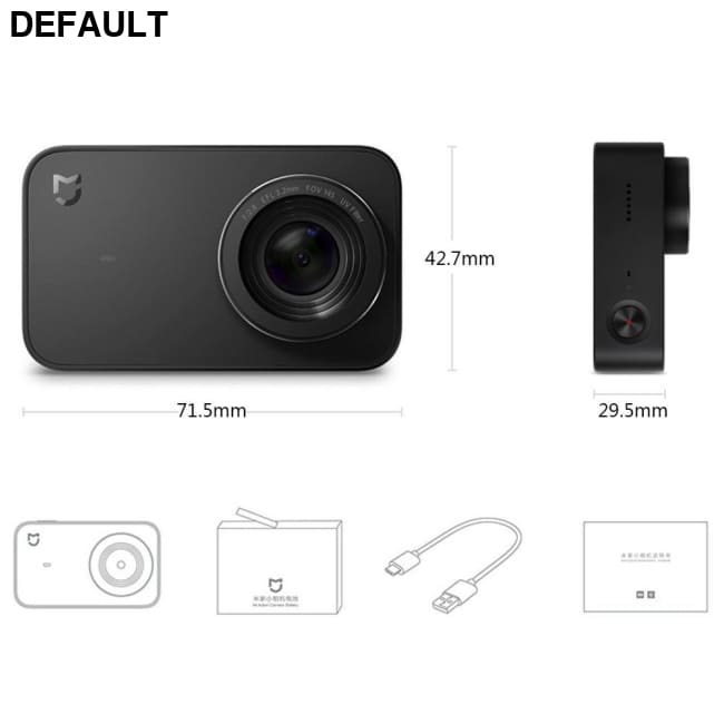 Xiaomi Mijia Mini Camera Bluetooth 4.1 2.4’’ 4K 30FPS 6 Axis Electronic Anti-Shake 145 Degree Wide Angle Digital