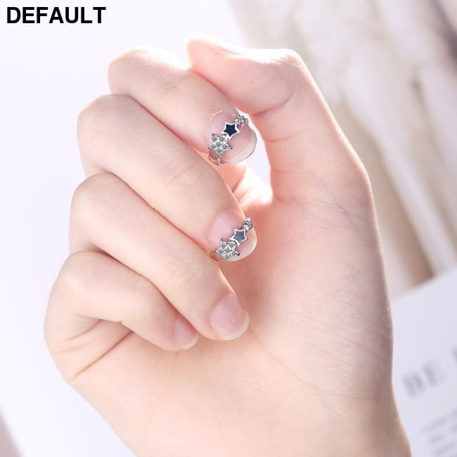 XIYANIKE 925 Sterling Silver Prevent Allergy Handmade Earrings for Women Trendy Elegant Star Geometric Crystal Jewelry