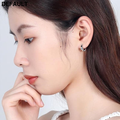 XIYANIKE 925 Sterling Silver Prevent Allergy Handmade Earrings for Women Trendy Elegant Star Geometric Crystal Jewelry