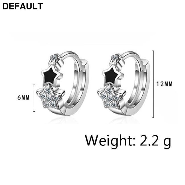 XIYANIKE 925 Sterling Silver Prevent Allergy Handmade Earrings for Women Trendy Elegant Star Geometric Crystal Jewelry