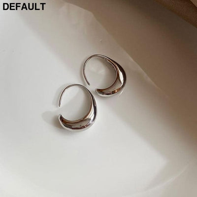 XIYANIKE 925 Sterling Silver Stud Earrings for Women French Trendy Gold Plated C Shape Earring Bride Jewelry Prevent