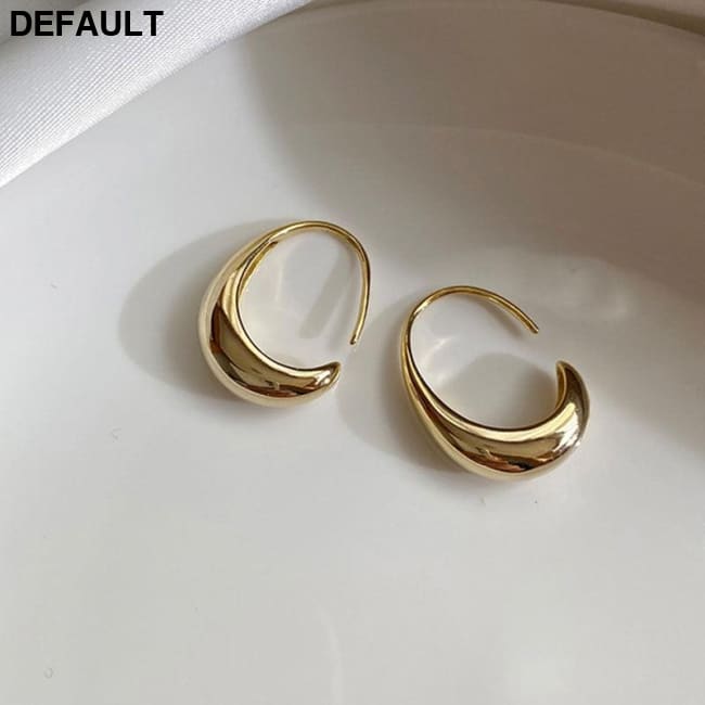 XIYANIKE 925 Sterling Silver Stud Earrings for Women French Trendy Gold Plated C Shape Earring Bride Jewelry Prevent