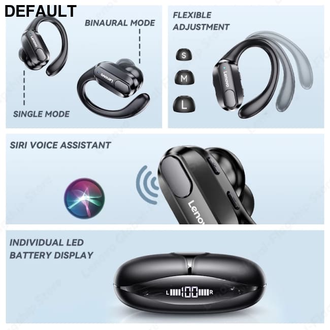 XT80 over the ear wireless Bluetooth earphones with ultra long battery life sports noise reduction TWS black Mini