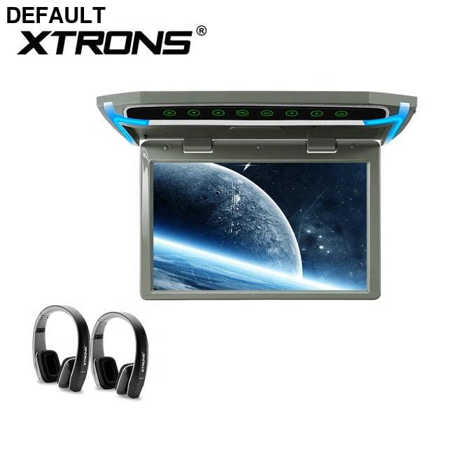 XTRONS 10.2 inch HD Screen Roof Mount Flip Down Monitor / Car Ceiling & Headrest Monitors Motor Vehicle A/V Players