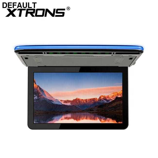 XTRONS 13.3 inch FHD screen car tv monitor with IR FM transmitter advertising 13.3’’ Car Ceiling & Headrest Monitors