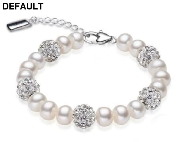 YIKALAISI Charm Bracelet Natural Freshwater Pearl 925 Sterling Silver white Bracelets