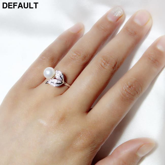 YIKALAISI Pearl jewelry 7-8 mm rings 925 sterling silver Sterling Silver Rings