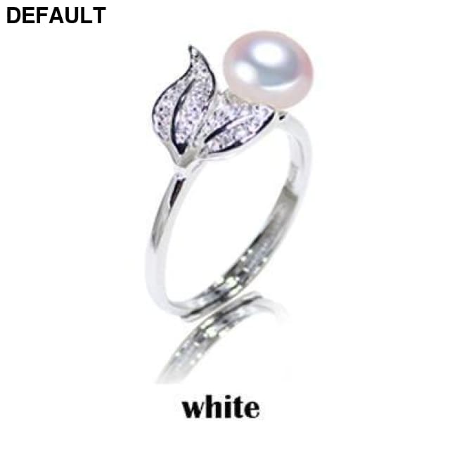 YIKALAISI Pearl jewelry 7-8 mm rings 925 sterling silver White Sterling Silver Rings