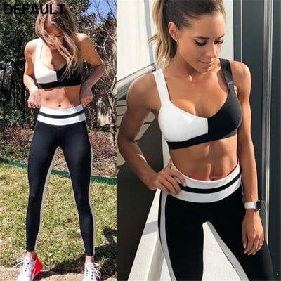 Yoga Suits Women Gym Clothes Fitness Running Tracksuit Sports Bra Sport Leggings Shorts Top 2 Piece Set Jumpsuits &